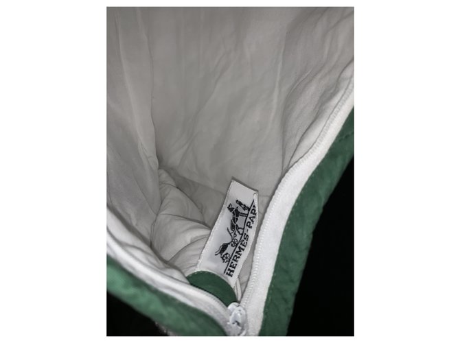 Hermès Neceser pandas de algodón Blanco - vista 2