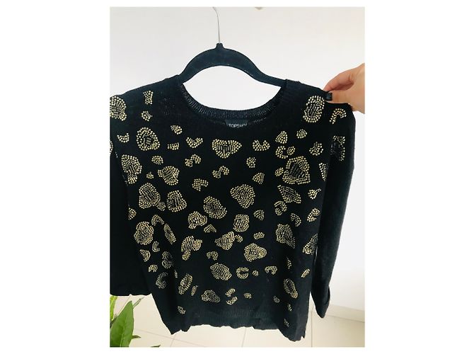 Jersey con bordado New Topshop Negro - vista 3