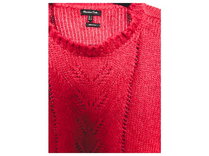 Nuevo jersey de Massimo Dutti Roja - vista 3