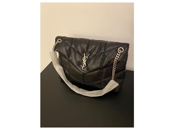 Saint Laurent loulou puffer medium pelle - vista 3