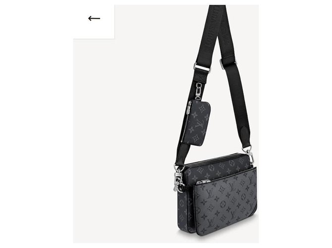 Louis Vuitton TRIO MESSENGER Grigio - vista 3