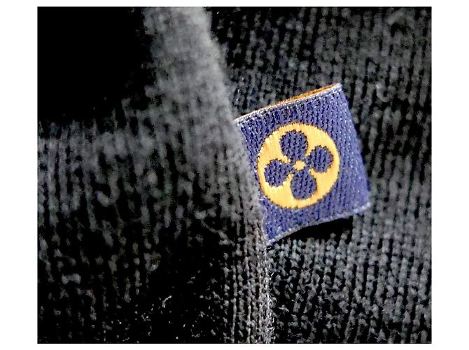 Louis Vuitton Strickkleid mit Spitzensaum Schwarz - Ansicht 5