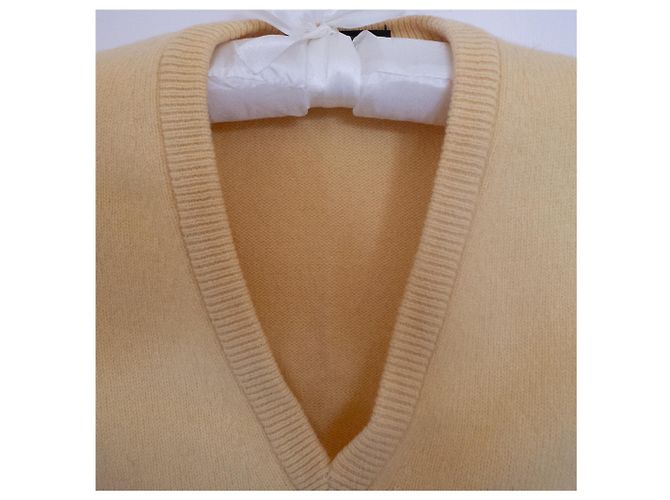 Jaeger Men's Sleeveless Lambswool Sweater Yellow - view 3