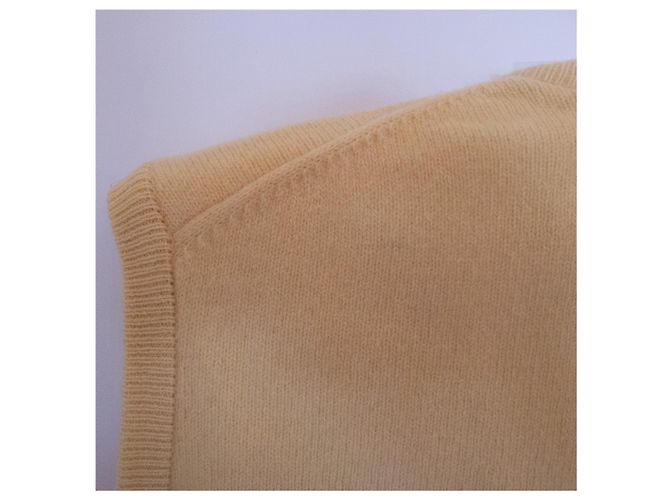 Jaeger Men's Sleeveless Lambswool Sweater Yellow - view 7