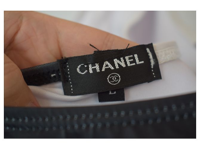 Chanel Roupa de banho Preto Branco - vista 5