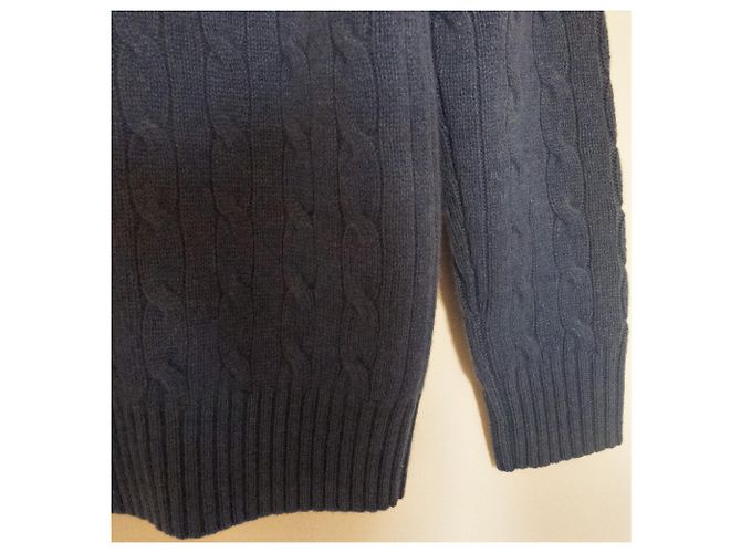 Polo Ralph Lauren Pull Garçon Maille Torsadée Bleu - vue 14