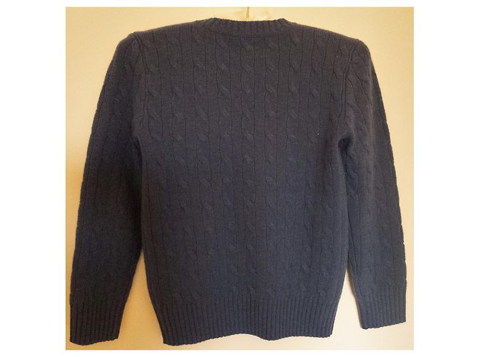 Polo Ralph Lauren Pull Garçon Maille Torsadée Bleu - vue 9
