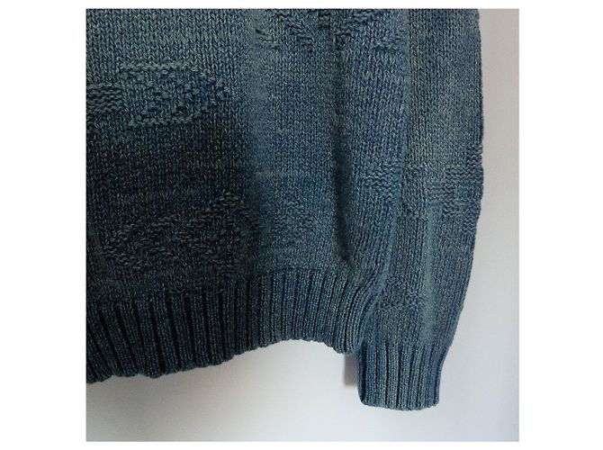 Polo Ralph Lauren Pullover aus blauer Baumwolle mit Rundhalsausschnitt - Ansicht 13