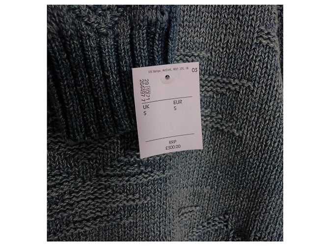 Polo Ralph Lauren Pullover aus blauer Baumwolle mit Rundhalsausschnitt - Ansicht 14