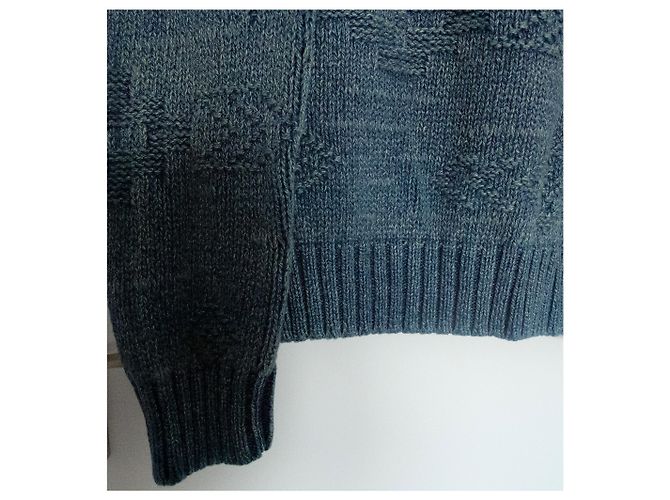 Polo Ralph Lauren Pullover aus blauer Baumwolle mit Rundhalsausschnitt - Ansicht 6
