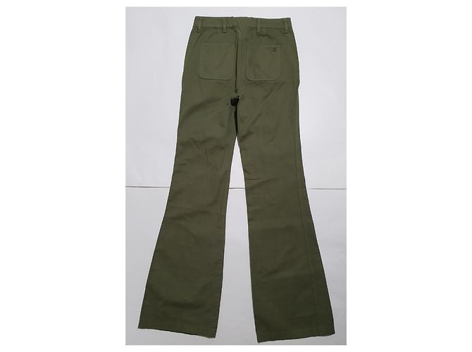Pantalones bootcut Tory Burch verde algodón - vista 2