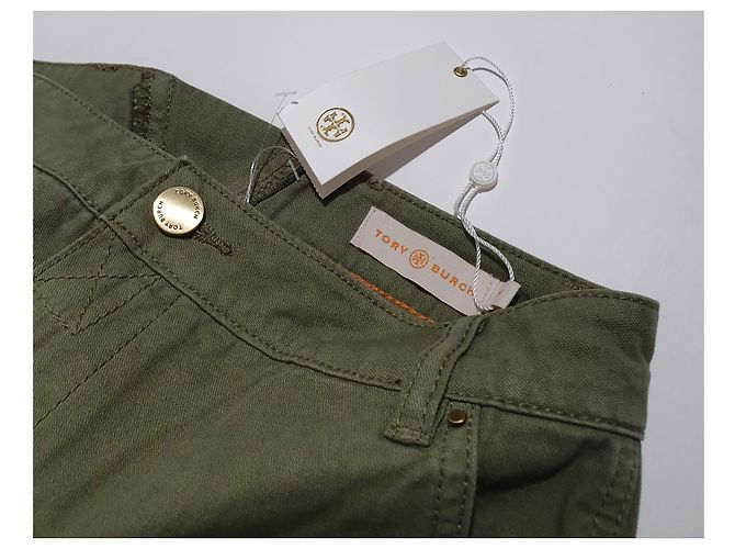 Pantalones bootcut Tory Burch verde algodón - vista 4