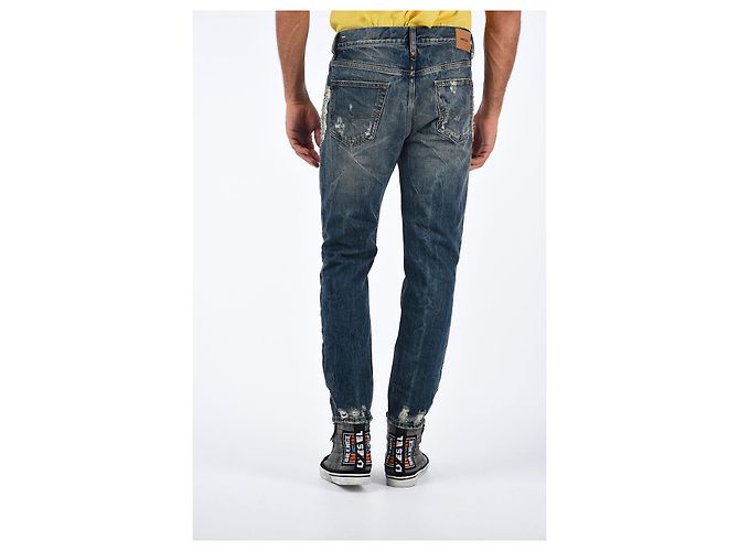 Diesel Jeans strappati Mharky 30/32 Blu - vista 2