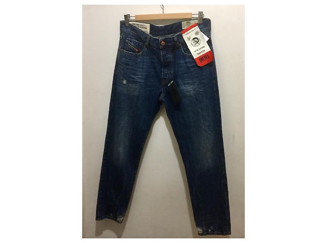 Diesel Jeans strappati Mharky 30/32 Blu - vista 3