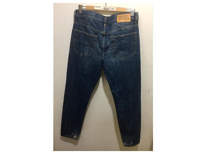 Diesel Jeans strappati Mharky 30/32 Blu - vista 5