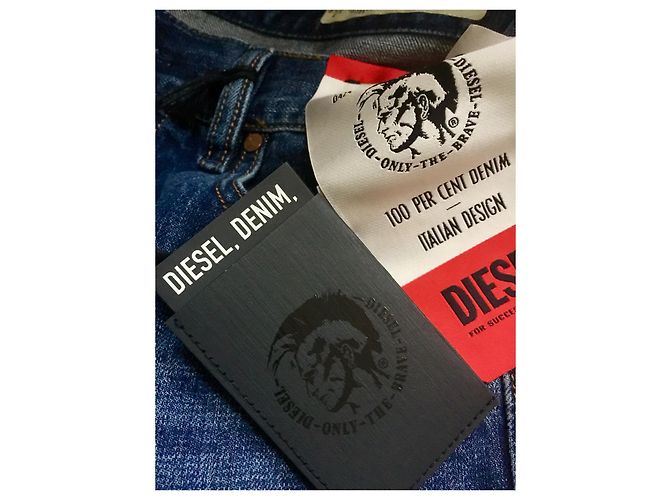 Diesel Jeans strappati Mharky 30/32 Blu - vista 7