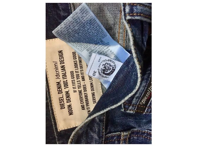 Diesel Jeans strappati Mharky 30/32 Blu - vista 8