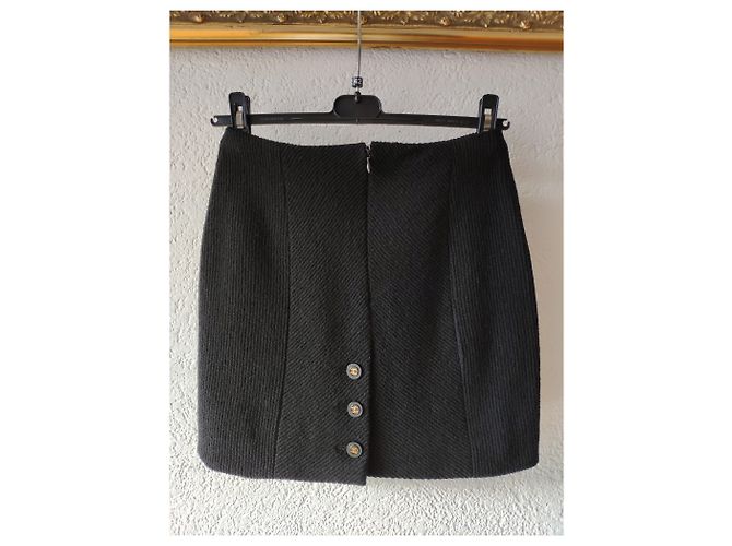 JUPE CHANEL TAILLEUR. Noir - vue 10