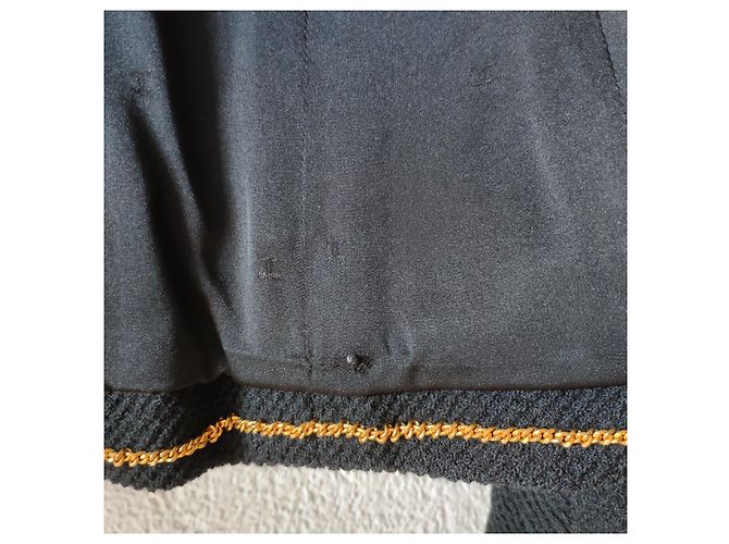 JUPE CHANEL TAILLEUR. Noir - vue 12