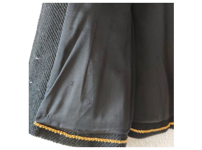 JUPE CHANEL TAILLEUR. Noir - vue 13