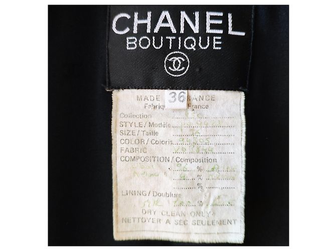 JUPE CHANEL TAILLEUR. Noir - vue 2