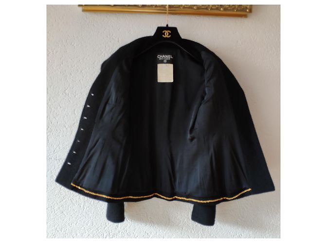 JUPE CHANEL TAILLEUR. Noir - vue 3