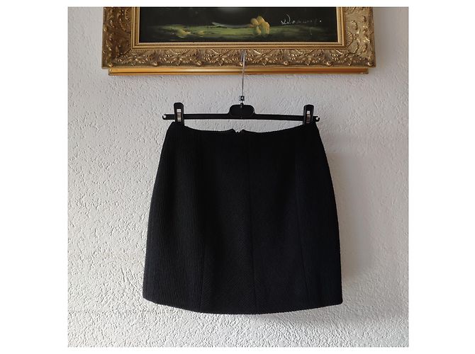 JUPE CHANEL TAILLEUR. Noir - vue 5