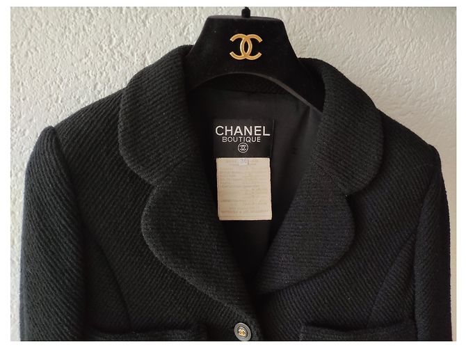 JUPE CHANEL TAILLEUR. Noir - vue 6