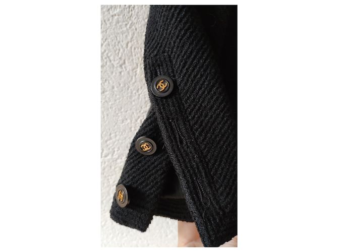 JUPE CHANEL TAILLEUR. Noir - vue 8
