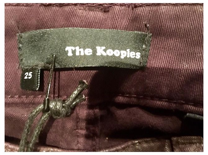 The Kooples Vaqueros de denim elástico encerado sz 25 Púrpura - vista 6