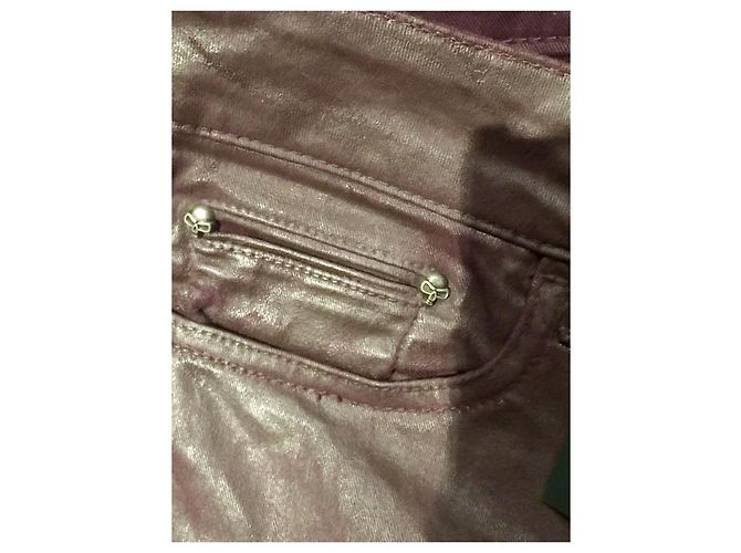 The Kooples Vaqueros de denim elástico encerado sz 25 Púrpura - vista 8