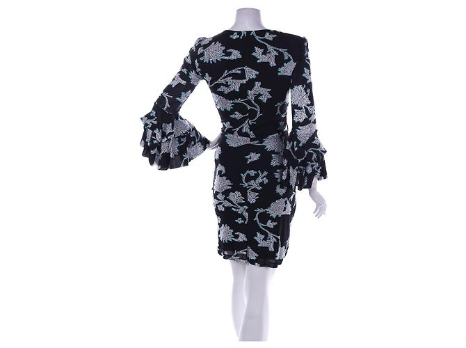 Diane Von Furstenberg Kleid Mehrfarbig Polyamid Größe S Mehrfarben - Ansicht 2