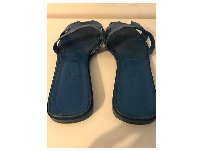 Oran Hermès Sandalen Blau - Ansicht 3