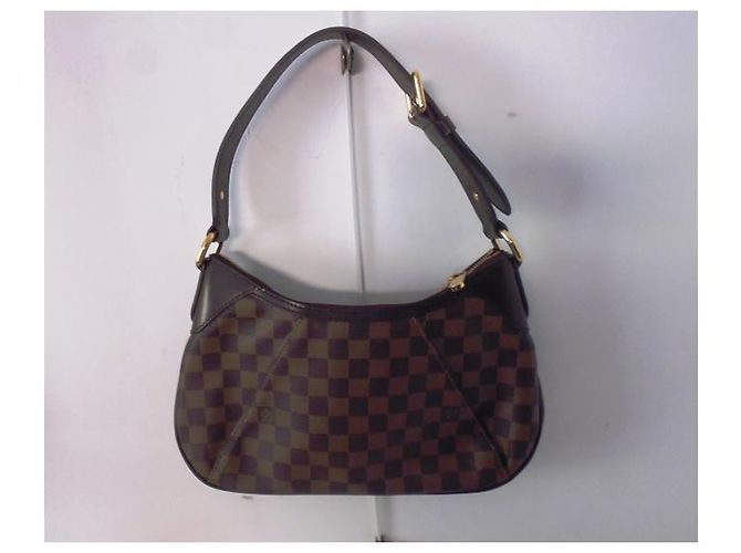 Borsa a mano Louis Vuitton Thames Damier Tela Marrone Scuro - vista 2