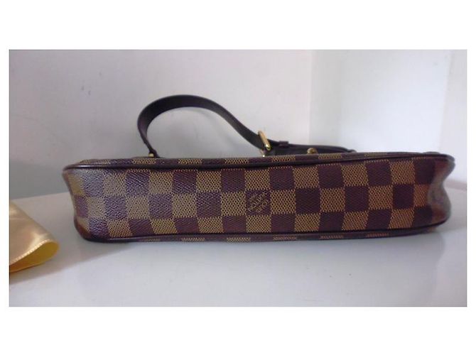 Borsa a mano Louis Vuitton Thames Damier Tela Marrone Scuro - vista 3