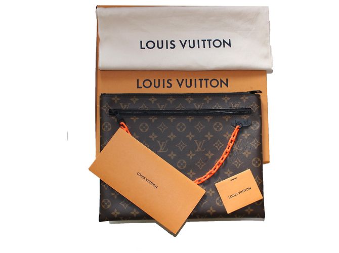 Louis Vuitton SS19 A4 par Virgil Abloh Marron Orange - vue 2