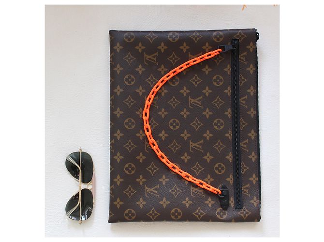 Louis Vuitton SS19 A4 par Virgil Abloh Marron Orange - vue 3