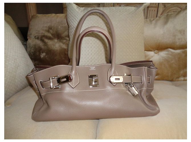 Birkin Hermès Borse Taupe - vista 10