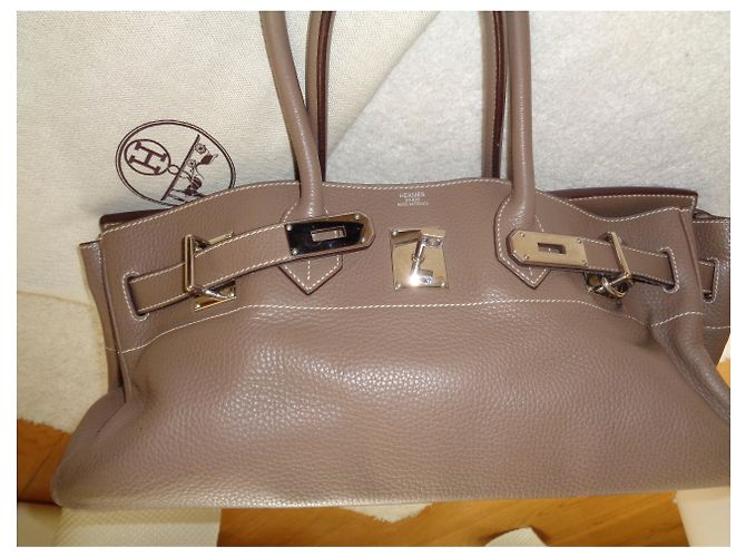 Birkin Hermès Borse Taupe - vista 6
