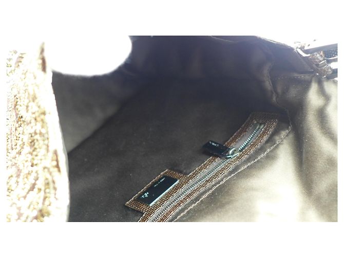 Fendi Paillettes Mamma Baguette Metallico - vista 11