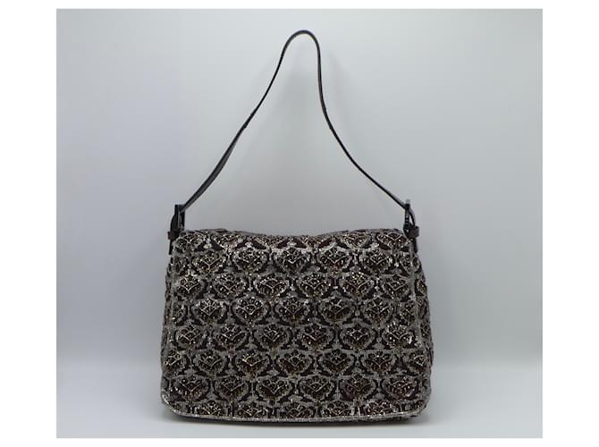 Fendi Paillettes Mamma Baguette Metallico - vista 2