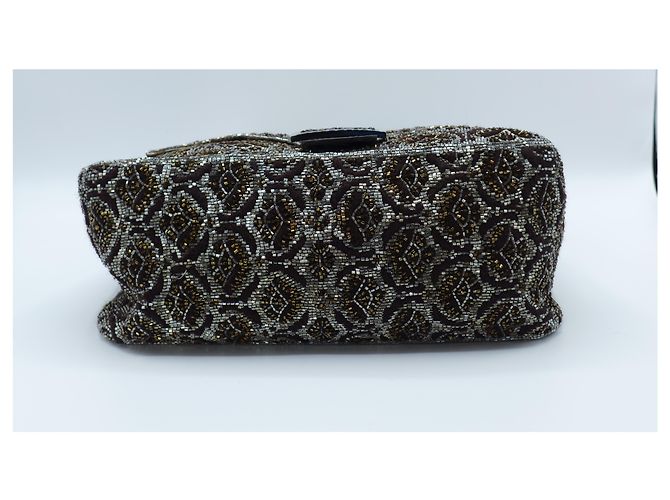 Fendi Paillettes Mamma Baguette Metallico - vista 4