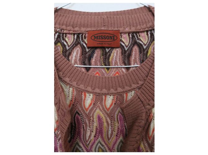 Conjunto M Missoni Cardigan 2 en 1 Marrón Algodón Castaño - vista 11