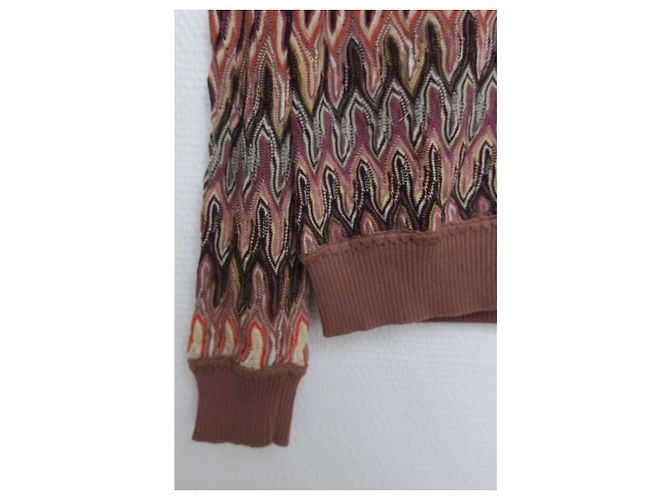 Conjunto M Missoni Cardigan 2 en 1 Marrón Algodón Castaño - vista 12