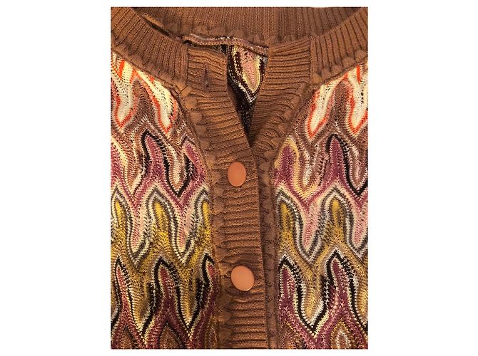 Conjunto M Missoni Cardigan 2 en 1 Marrón Algodón Castaño - vista 15