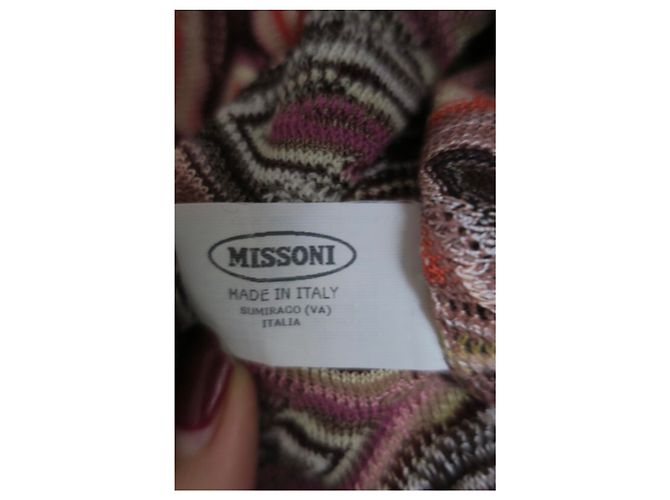 Conjunto M Missoni Cardigan 2 en 1 Marrón Algodón Castaño - vista 9