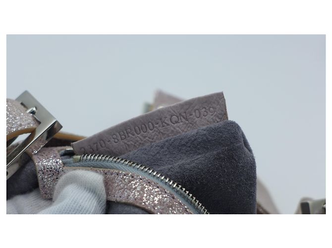 Borsa a mano Fendi Baguette Rosa Metallizzato con Vetro - vista 11