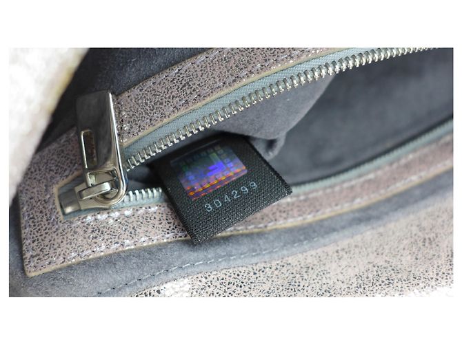 Borsa a mano Fendi Baguette Rosa Metallizzato con Vetro - vista 12