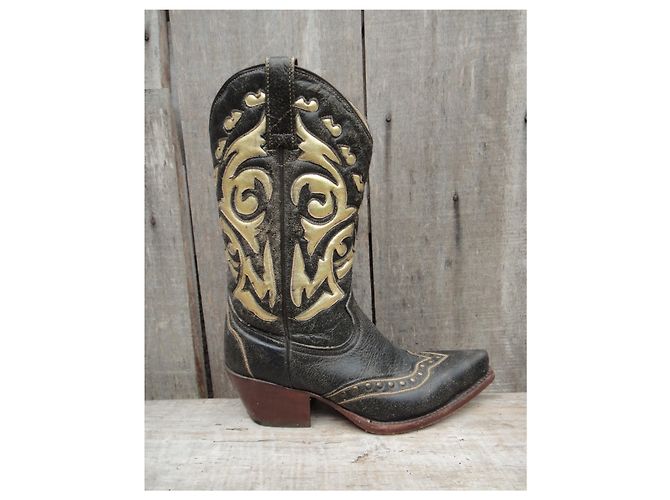 Botas Mexicana de cuero gris oscuro 37 Gris antracita - vista 2