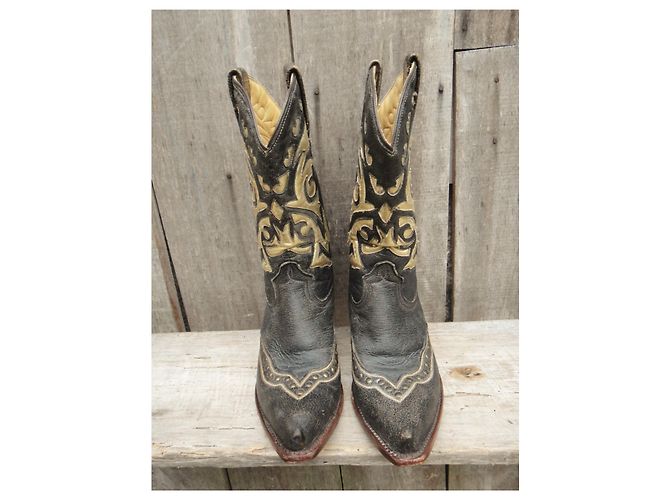 Botas Mexicana de cuero gris oscuro 37 Gris antracita - vista 3